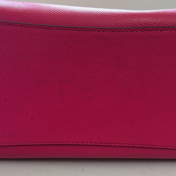 Michael Kors Fuchsia Pink Limited Edition LOVE Studded Voyager Tote - Picture 13 of 13